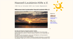 Desktop Screenshot of haarzell-leukaemie.de