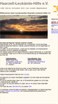 Mobile Screenshot of haarzell-leukaemie.de